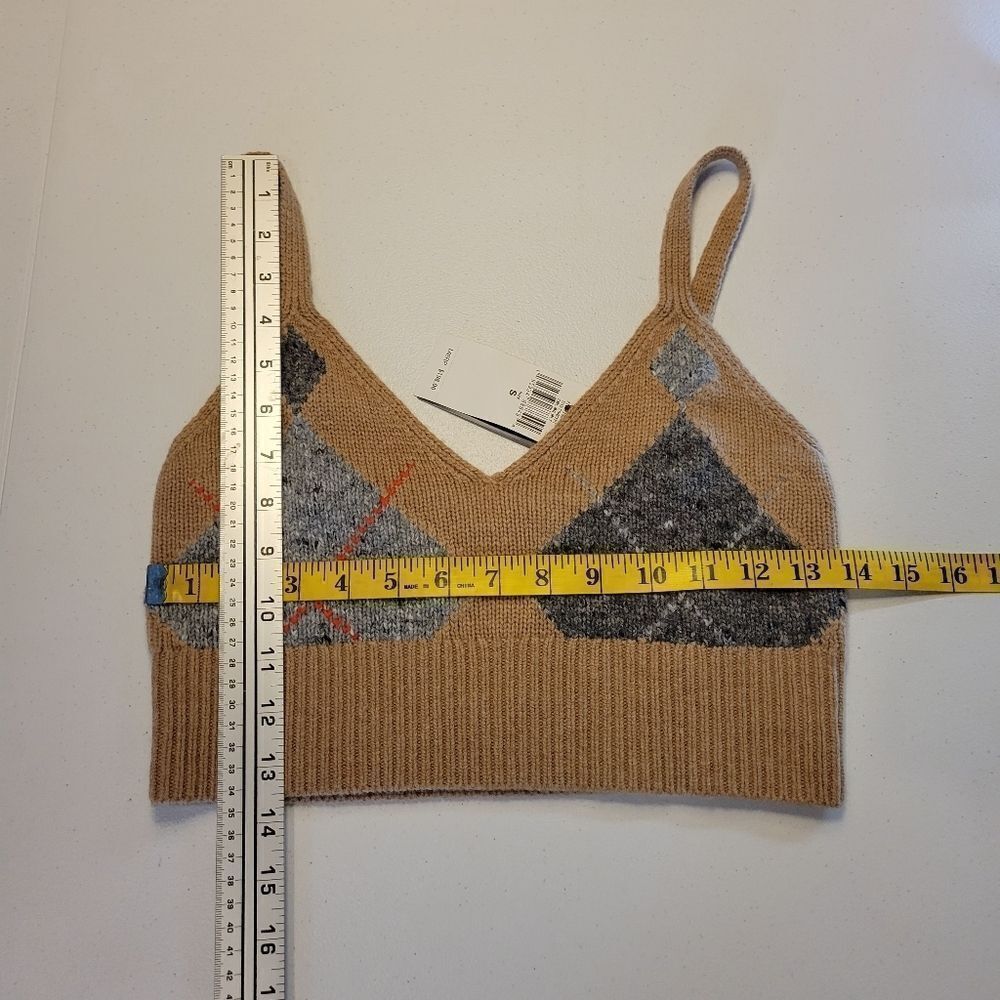 Polo Ralph Lauren Argyle Wool-Cashmere-Blend Bralette NWT - Picture 8 of 9